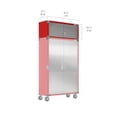 thumbnail image 2 of Seville Classics UltraHD Double Door Stacking Top Cabinet, Red, 48" W x 18" D x 18.5" H, 2 of 4