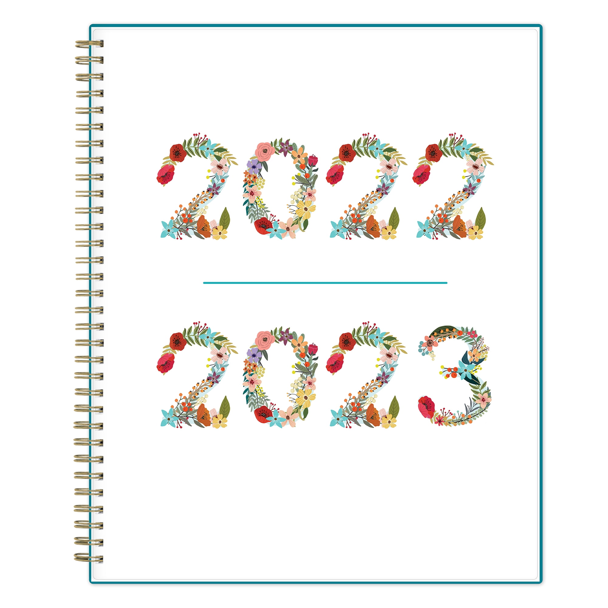 Blue Sky 2022-2023 Weekly and Monthly Planner, 8.5' x 11', Mia Charro, Flowers