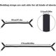 thumbnail image 3 of Cross Over Style Sheet Fasteners (black 2 Pieces), Adjustable Long Sheet Strap, Suitable For Heavy-duty Sheet Clips, Fitted Sheets, And Sheets On All, 3 of 5
