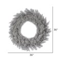thumbnail image 3 of Vickerman A193136 36 in. Platinum Fir Wreath with 240 PVC Tips, 3 of 3