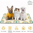 thumbnail image 2 of Dog Cat Pet Food Feeding Mat ,Rainbow Mat for Dog Bowls and Water,Water Absorbent,Non Slip Placemat,Easy to Clean 16" x24", 2 of 5