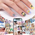 thumbnail image 5 of Uñas de HalloweenUñas postizas a presión con pegamento compatibles con mujeres y niñas, 5 of 5