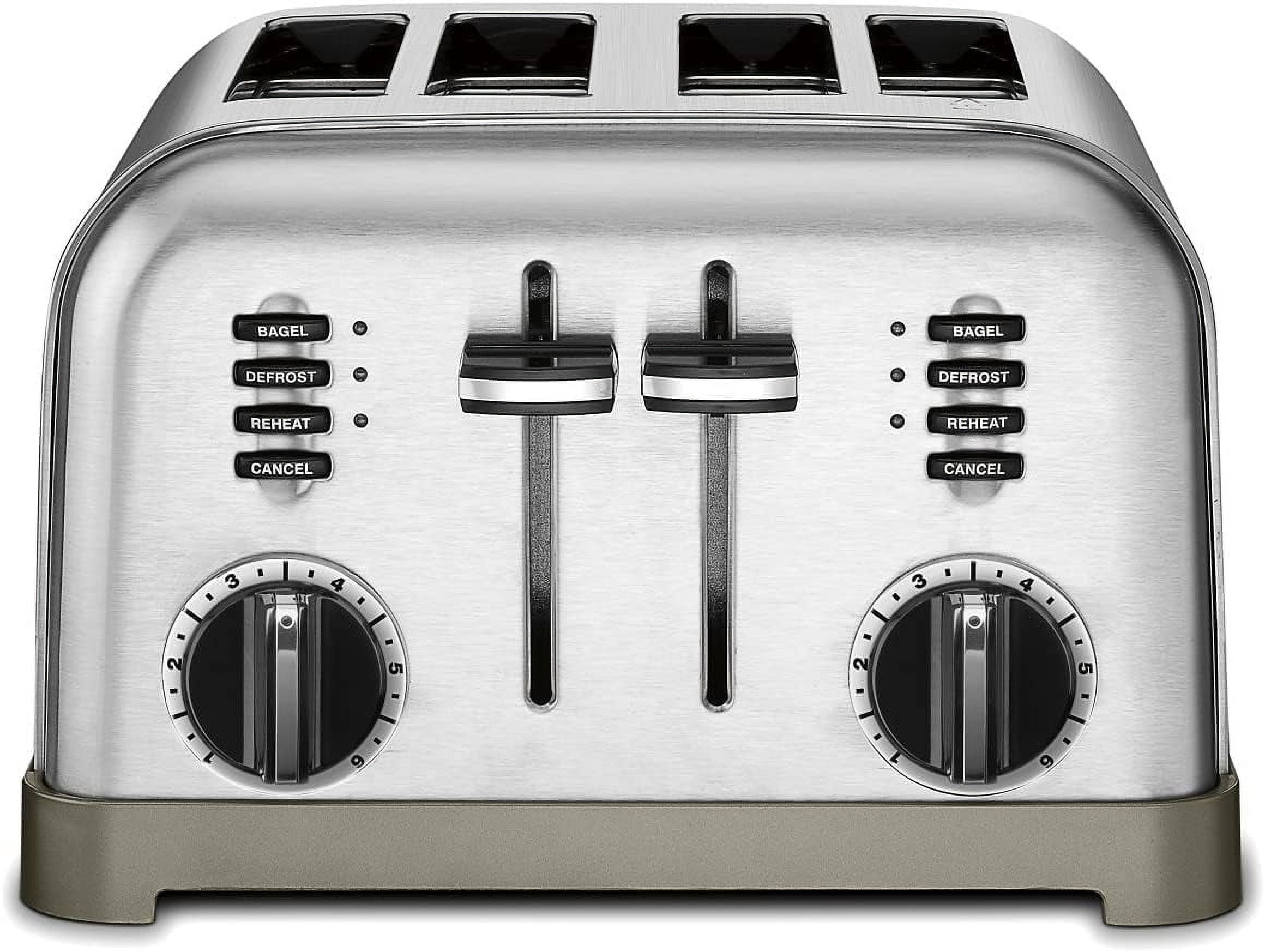 Restored Cuisinart CPT-14WMFR Stainless Steel 4-Slice Toaster (Refurbished)