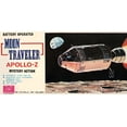 thumbnail image 2 of Retrorocket 32x18 White Modern Wood Framed Museum Art Print Titled - Moon Traveler Apollo-Z, 2 of 4