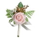 thumbnail image 3 of Boda Boutonniere Novio Boutonniere Moda Dama de honor Broche Pin para traje Rosa Boutonniere para banquete Compromiso, 3 of 9