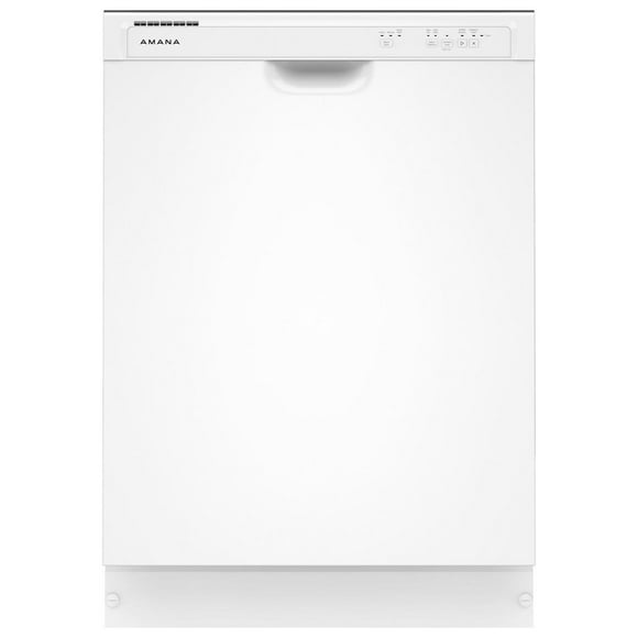 Amana Lave-Vaisselle Encastré à Deux Supports de 24 Po avec Système de Lavage à Triple Filtre Blanc