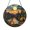 Acrylic 3.5 Inch, variant on Nighttime Camping Stained Glass Suncatcher Window Hanging, Starry Sky Sunset Reflections Campfire Art Panel