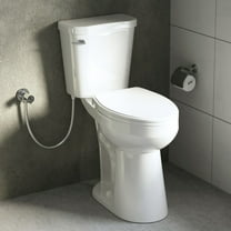 Los Flexi 21 Inch Extra Tall Toilet, Comfort Elongated Bowl, Ideal for Seniors, Disabled, Tall Users, 1.28 GPF Flush, 12-in Rough-in