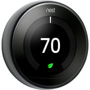 Open Box Google Nest Learning Thermostat 3rd Gen Smart Thermostat (Mirror Black, T3018US)