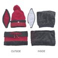 thumbnail image 6 of Cyiecw Winter Beanie Hat Scarf and Mask Set 3 Pieces Slouchy Snow Knit Skull Cap Infinity Scarves for Women, 6 of 6