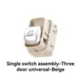 thumbnail image 4 of ruzhgo Car Window Lifter Button Easy Installation Wearable Switch Cap Lightweight Control Switches Master Vehicle Replacement Parts 1#Button Cream Single Button, 4 of 6
