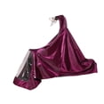 thumbnail image 2 of Poncho de lluvia para motocicleta, chaqueta impermeable larga de cuerpo completo para bicicleta, reutilizable con Con cubierta de espejo, 2 of 7