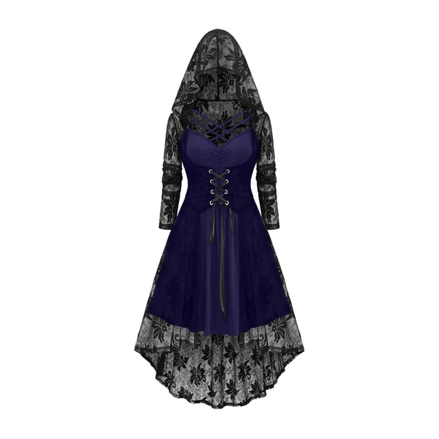Corset à Boutons Gothique Vintage pour Femmes, Manteau Gothique Renaissance Médiéval pour Femmes, Costume Queue-de-Pie Steampunk Victorien, Robe d'Été