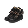 thumbnail image 5 of Liliana DA27 Women Leatherette Chain High Top Platform Zip Sneaker, 5 of 5