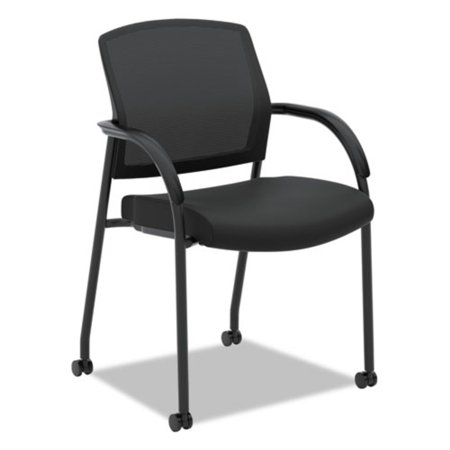UPC: 0888531561944 | HON H2285.VA10.T 23 in. x 24.75 in. x 34.5 in. Lota Series Guest Side Chair – Black