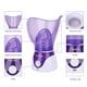 thumbnail image 4 of Vaporizador facial Huasida, inhalador de vapor personal para sauna, color morado, 4 of 5