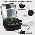 thumbnail image 5 of JXXM Fiambrera Bento para niños con termo de sopa de 8 oz, contenedores de almuerzo a prueba de fugas con 5 compartimentos, tarro térmico para comida y bolsa de almuerzo, contenedores de comida para l, 5 of 5