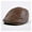 Brown, variant on Classic Beret Caps Men Warm Genuine Leather Caps Windproof Duckbill Hat Burgundy Winter Flat Hats ,Soft Feel