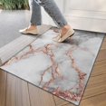 thumbnail image 4 of Gray Rose Gold Marble Pattern Door Rugs,Washable Non Slip Door Mats Indoor,Decorative Door Mats,Entry Mat Indoor for Entrance,Bedroom,Kitchen,Bathroom,17"x30", 4 of 6