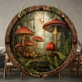 thumbnail image 5 of DBAIXID Vintage Fall Mushroom Framed Wall Art Decor, Mushroom Wall Decor, Dark Cottagecore Round Wall Hanging Decor, Fall Botanical Decor Canvas Prints Wall Art for Kitchen Bathroom Home C, 5 of 7