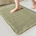 thumbnail image 1 of Yhmxh Bathroom Rugs Bath Rug Bath Mat Bathroom Rugs Super Absorbent Non Slip Bath Rugs Machine Washable Bath Mats with Tassels Soft Rubber Shower Mats for Bathroom Floor Tub Bathroom Rugs, 1 of 6