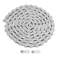 thumbnail image 1 of 12 Speed Bike Chain, 126 Link Hollow Bicycle Chain High Rigidity High Tensile Strength  For Road Bike Silver, 1 of 8