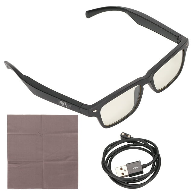DEWIN Smart Glasses Stereo Waterproof Touch Voice Control Open Ear Wireless Bluetooth Sunglasses for Driving RunningAnti Blue Light