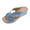 Sky Blue, variant on PPgejGEK Slippers for Women Indoor and Outdoor Women's Fashion Casual Summer New Style Wedge Heel Solid Color Flower Beach Slippers Garden Clog Slippers up to 40% off