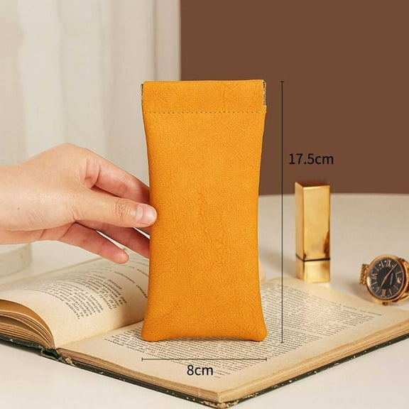 Konghyp Portable Glasses Bag – Velvet Sunglasses Storage Case with Automatic Closure – Perfect for Travel, Protection, and Organizing Your Glasses or Sunglasses