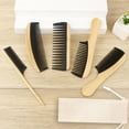 thumbnail image 3 of 5pcs Bamboo Anti-Static Hair Combs Barber Shop Home Hairdressing Comb Pointed Tail Hair Style Combs for Women and Men, 3 of 7