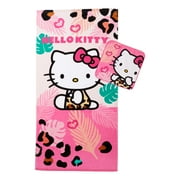 Hello Kitty Kids Cotton 2 Piece Towel and Washcloth Set