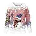 thumbnail image 4 of Up to 65 off!Lolmot Ugly Christmas Sweaters for Women Plus Size Christmas Sweatshirt,Funny Snowman Lights Christmas Tree Print Pullover Tops Xmas Ugly Sweater for Winter Gatherings, 4 of 4