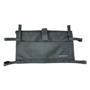 Secure Six Pocket Walker Storage Bag, Black - Mobility Aid Accessory Pouch for Elderly, Seniors, Disabled - Hands Free Tote Caddy Fits Most Walkers