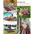 thumbnail image 5 of Outdoor Rug 4x6 ft Abstract Red Black White Striped Waterproof Outdoor Patio Rug Mat Non Slip Outside Area Rugs Carpet for RV,Camping,Porch,Deck,Pool,Balconybackyard,Minimalist, 5 of 9