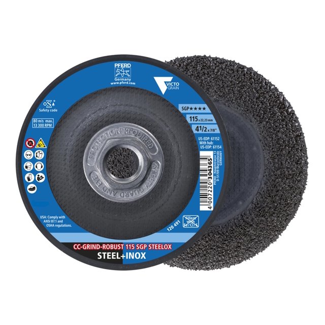 Disco abrasivo PFERD CC-Grind® -Robusto SGP STEELOX VICTOGRAIN®