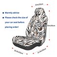 thumbnail image 3 of Wukai Leopard And Zebra Full Set Car Seat Covers with Soft Padding Universal Auto Front Seats Protector and Cushion Mat, 3 of 5