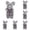 AS SHOW 6PCS, variant on Mouse Shape Plush Toy Hand Puppet Gift Animal Doll Kindergarten Early Education Toys Parent Child Toys*1pcs One Size