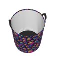 thumbnail image 2 of KLL Skull rainbow star mushroom Waterproof Foldable Laundry Hamper Bucket with Handles for Storage Bin,Kids Room,Home Organizer (Medium ), 2 of 7