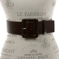 thumbnail image 3 of Women's 2 1/4" Wide High Waist Croco Print Full Grain Leather Fashion Square Belt, 3 of 4