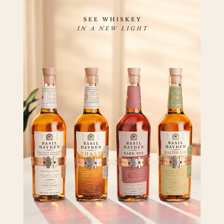 Basil Hayden Straight Bourbon, 1.75 L Bottle, 40% ABV - Walmart.com