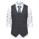 thumbnail image 2 of pstuiky Camiseta sin mangas para hombre, Nueva camiseta sin mangas con cuello tipo blazer y estampado de chaleco cruzado para hombre Camisas para hombres l, 2 of 8