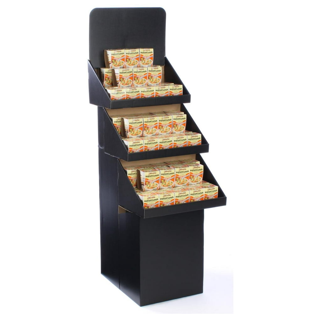 Displays2go 3Tier PointofPurchase Display Bin for Floor, Free