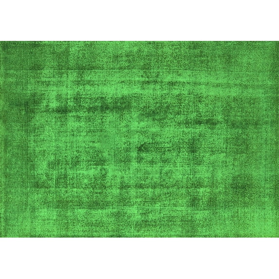 Ahgly Company Indoor Rectangle Oriental Green Industrial Area Rugs, 8' x 10'