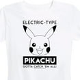 thumbnail image 3 of Pokémon - Pikachu Electric Type - Women's Short Sleeve Graphic T-Shirt, 3 of 5