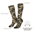 thumbnail image 5 of Women's Knee High Socks Green Army Camouflage Thermal Soft Knee Long Socks, 5 of 7