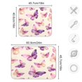 thumbnail image 3 of Kitchen Drying Mat 16x18In Drying Dish Mat Dish Drying Mats Kitchen Countertop Multi-Function Drain Drying Mat Kitchen Table Beautiful Purple Butterfly, 3 of 8