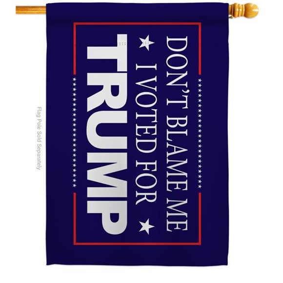 USA Decoration H170200-BO 28 x 40 in. Dont Blame Me Blue American Political House Flag with Double-Sided Horizontal Decoration Banner Garden Yard Gift