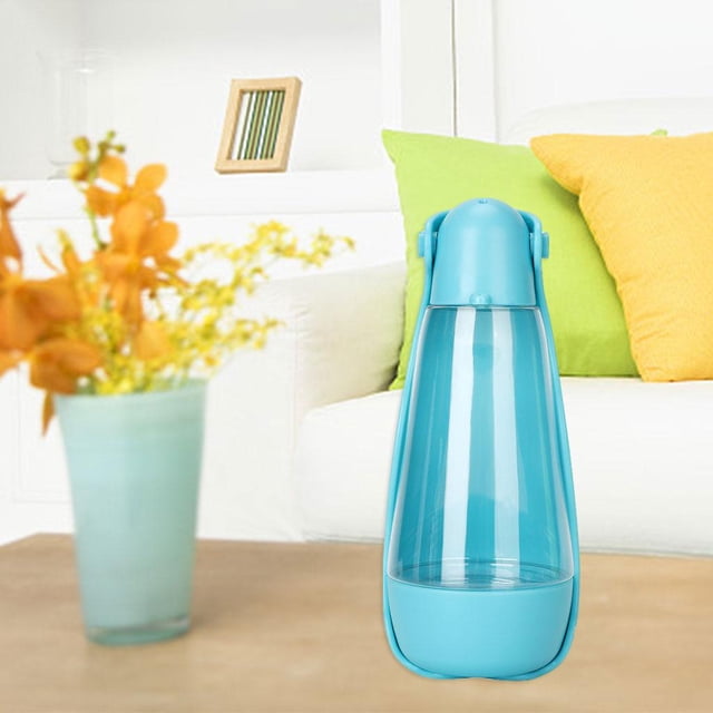 Botella de agua para perro con capacidad de 420ml, bandeja de bolsa de universal reflujo portátil, para mascotas, taza de Azul agua Colco Mascotas beber botella
