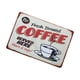 thumbnail image 2 of Placa de hojalata desgastada con temática de café, pub, cafetería, pared, taberna, garaje, 2 of 9