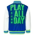 thumbnail image 4 of Disney Toy Story Woody Buzz Lightyear Rex Zip Up Varsity Bomber Jacket Toddler to Little Kid, 4 of 5